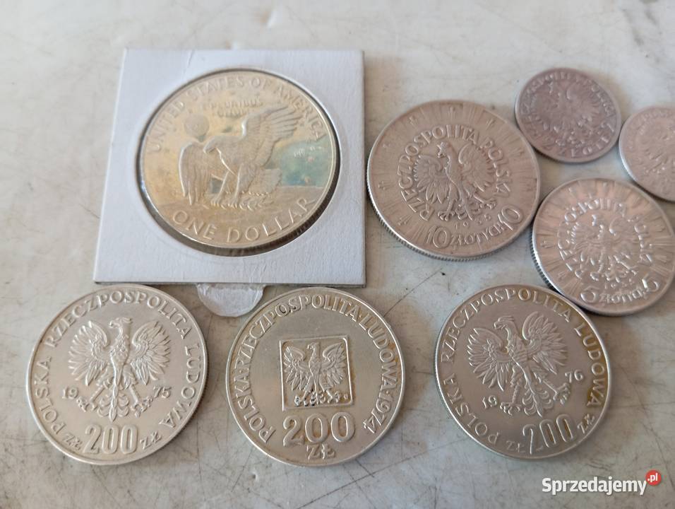 Porządki domowe monety srebrne Kolekcje śląskie Cieszyn sprzedam