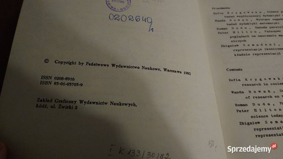Podstawowe zagadnienia dydaktyki matematyki Tom Gdańsk
