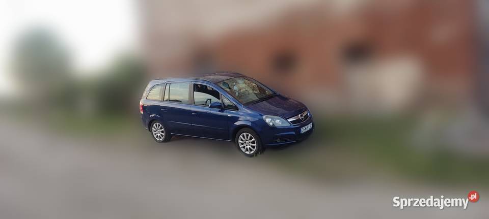 Opel Zafira B 18 benzyna 2007r niebieski dolnośląskie Strzegom