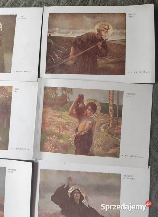 Vintage Komplet pocztówek Boży Sosnowiec sprzedam