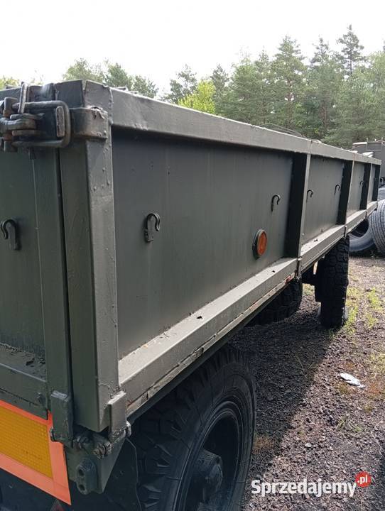 Przyczepa D6336Ton z Wojska burtowe