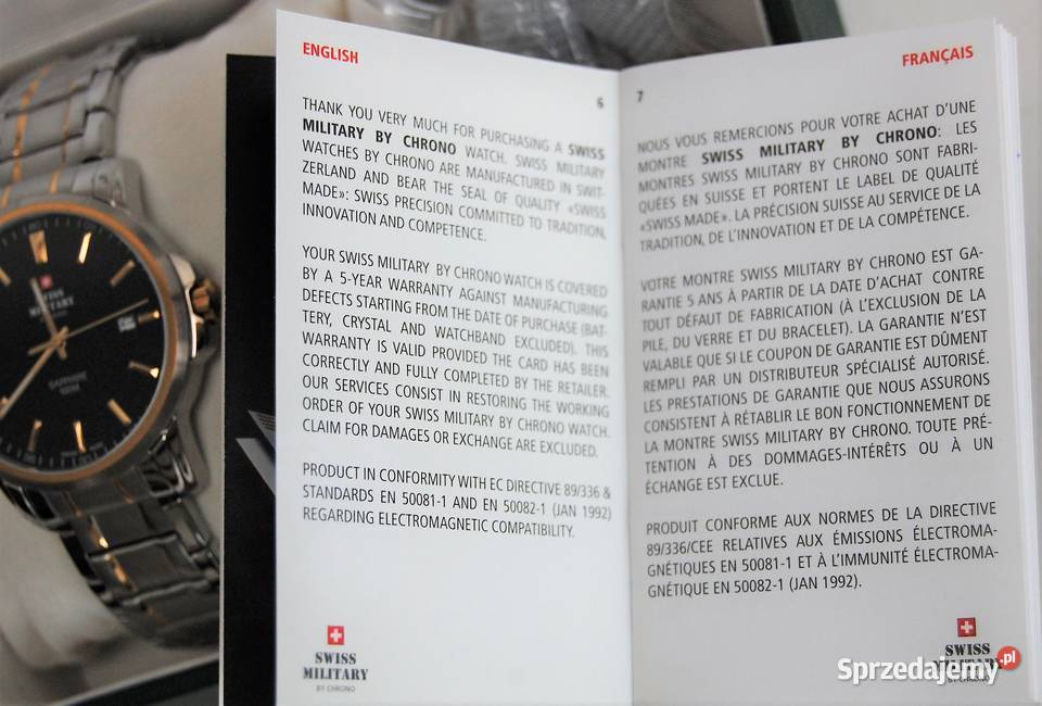 Zegarek męski Swiss Military by Chrono stal Lublin