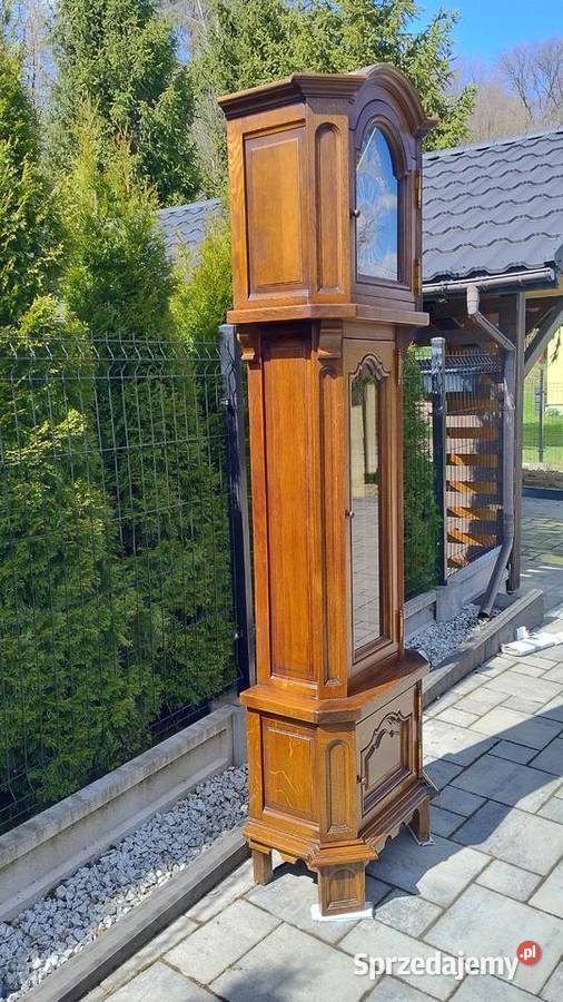 Zegar stojący w skrzyni dębowej kwadransowiec Iwonicz-Zdrój