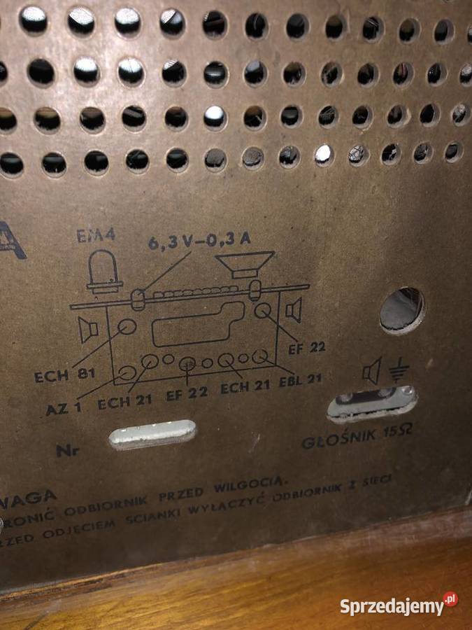 zabytkowe radio lampowe Symfonia 6283 Antyki, Sztuka, Kolekcje Gliwice