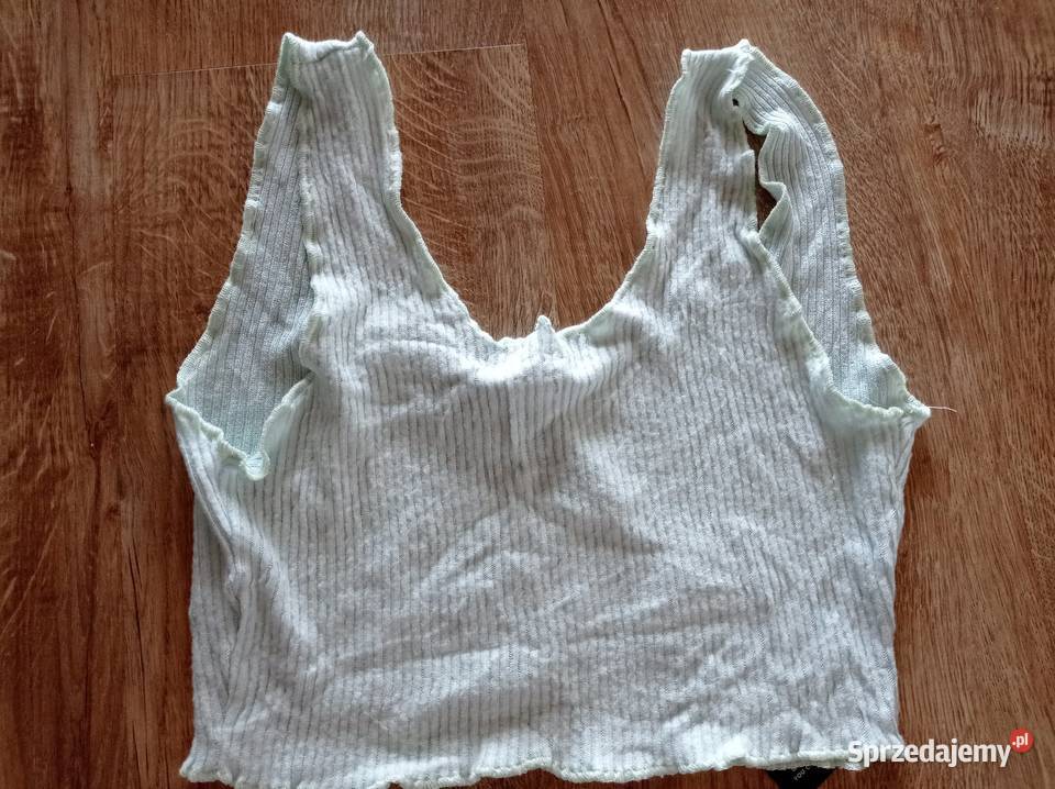 Miętowy crop top Rozmiar 36(S) Hajnówka