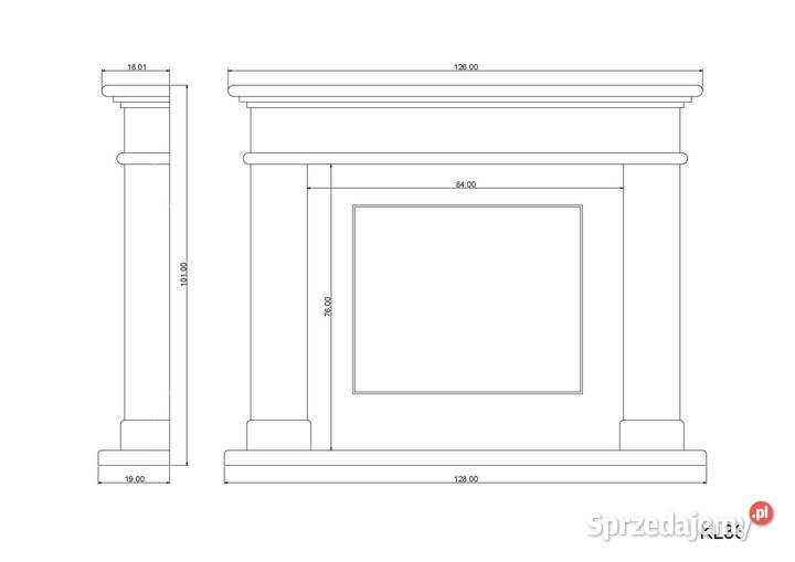 Kominek KL33 obudowa kominkowaportal Warszawa