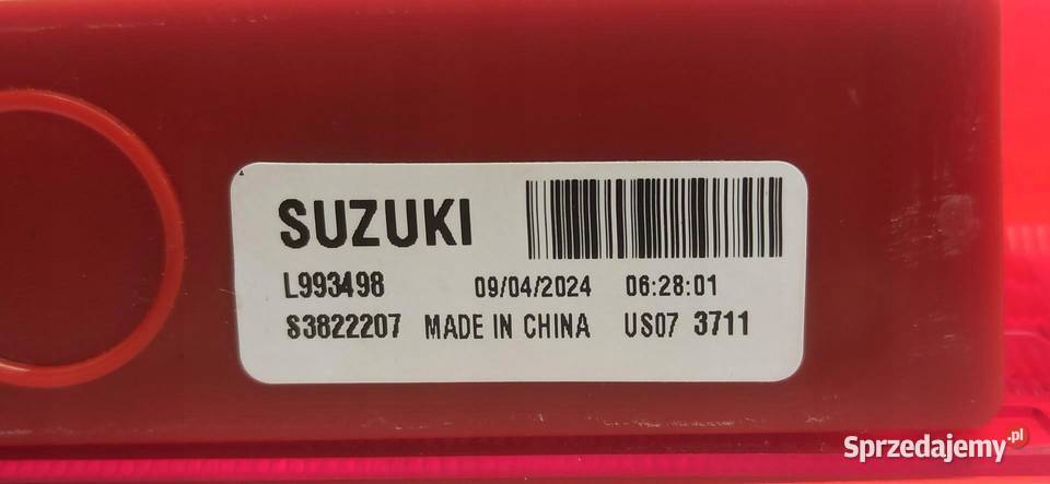 SUZUKI SWIFT VII MK9 ŚWIATŁO STOPU L993498 osobowe
