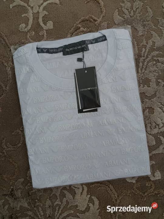 Tshirt męski Emporio Armani sygnatura regular Białystok