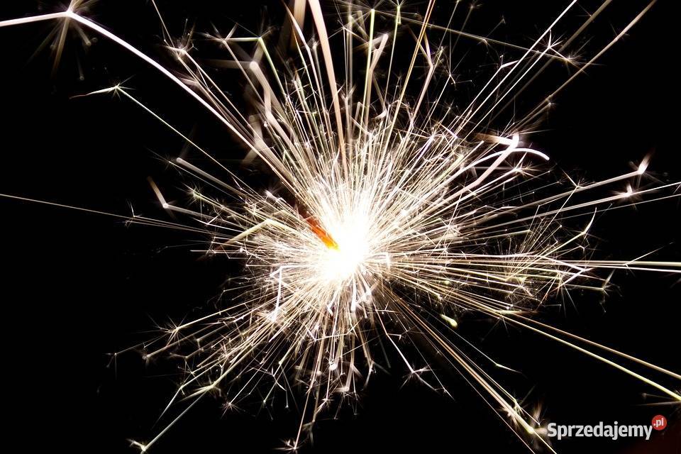ZIMNE OGNIE NA WESELE ŚLUB URODZINY 90 60 sztuk Poznań