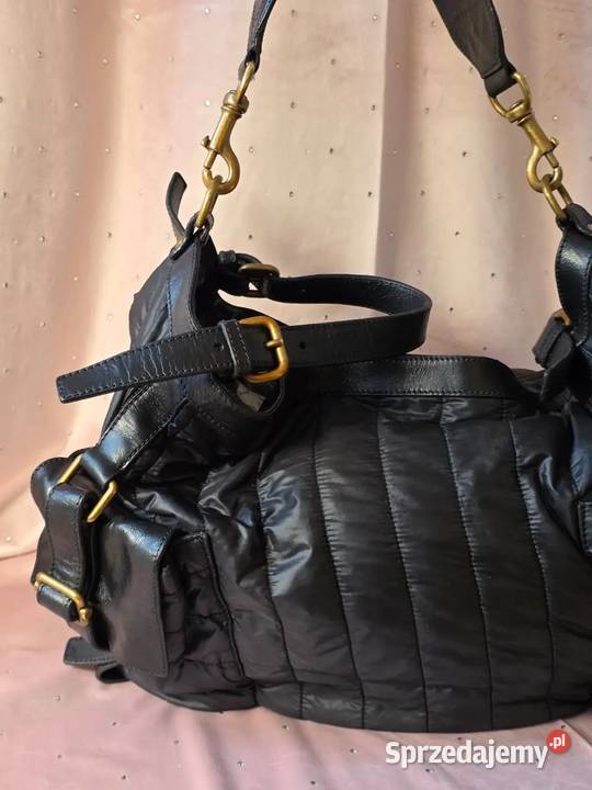 Torebka Escada Vintage Skórzana 100 Oryginał 34cm Warszawa
