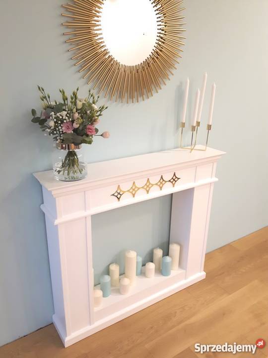 portal kominkowy atrapa kominka kominek z drewna śląskie Jeleśnia