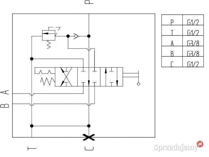 Rozdzielacz Hydr 1 Sekcja 40L ZATRZASK Hydraulika Solec Kujawski