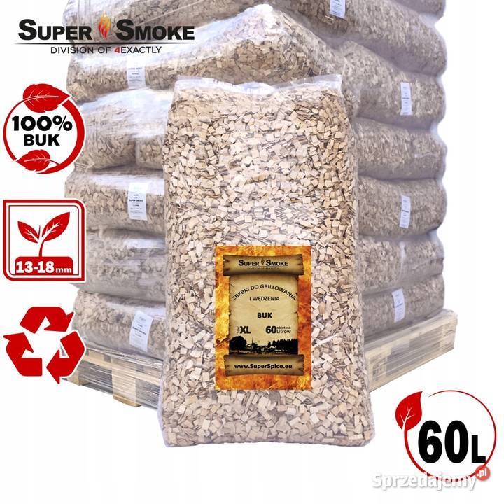 Zrębki Wędzarnicze Super Smoke BUK KL13 1218mm Dom i Ogród Białystok