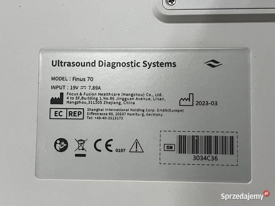 Aparat USG Finus 70 8418 Warszawa