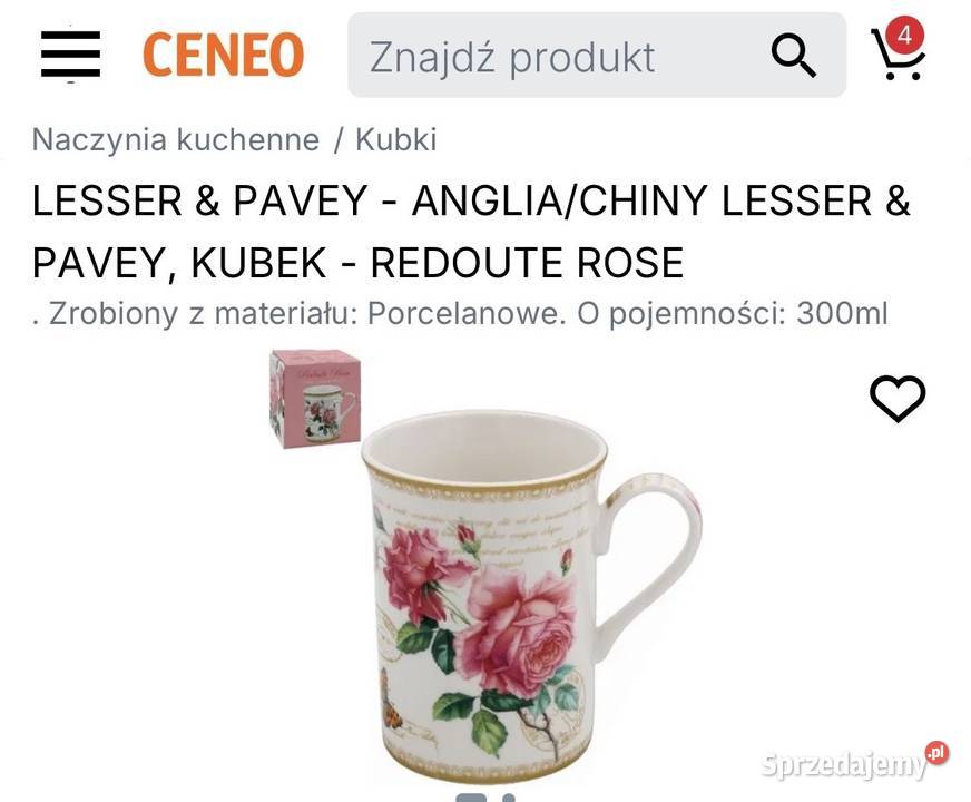 Zestaw kubki porcelanowe marki the Leonardo łódzkie