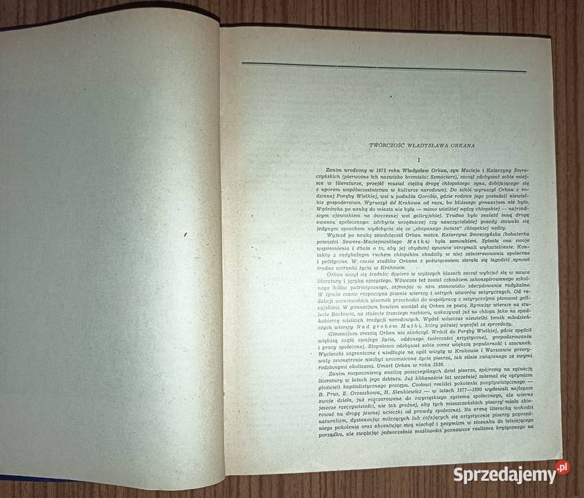 Władysław Orkan wybór pism Wydawnictwo Antyki, Sztuka, Kolekcje Rzeszów