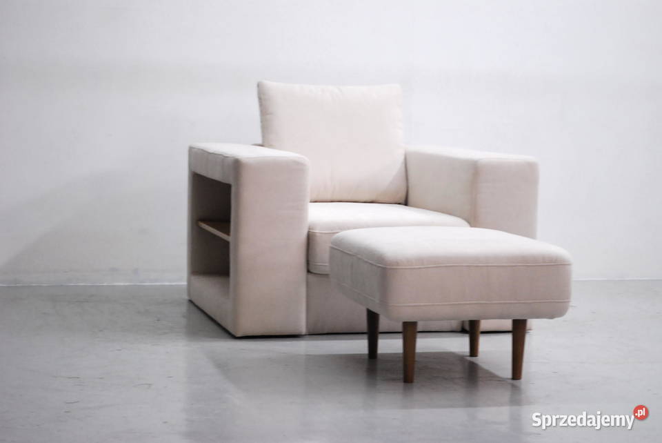 RXJ nowoczesny WYGODNY fotel pufa chowana Looks Poznań