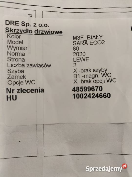 Drzwi DRE Sara eco2 ukryta futryna Iława