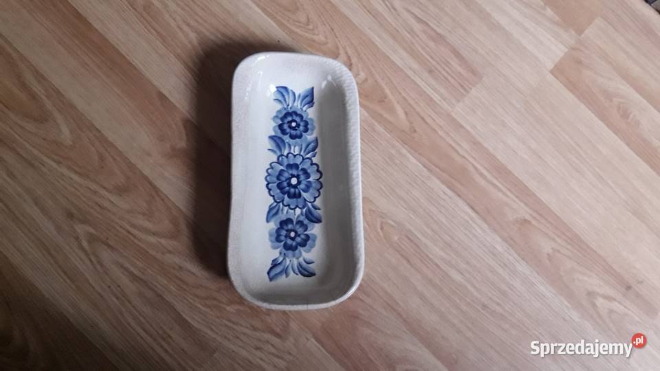 045 Półmisek ręcznie malowany sygnowany Bydgoszcz