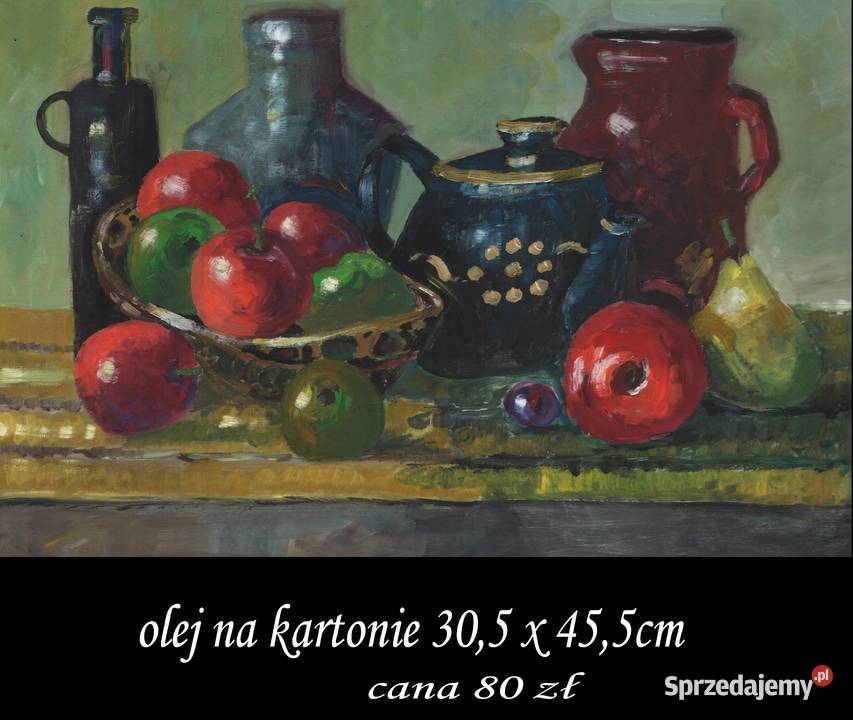 OBRAZ martwa natura akrylolejOWOCE Gryfów Śląski
