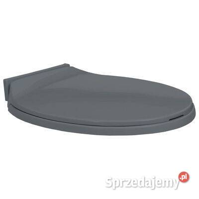 vidaXL Cicho zamykana deska sedesowa szara Warszawa