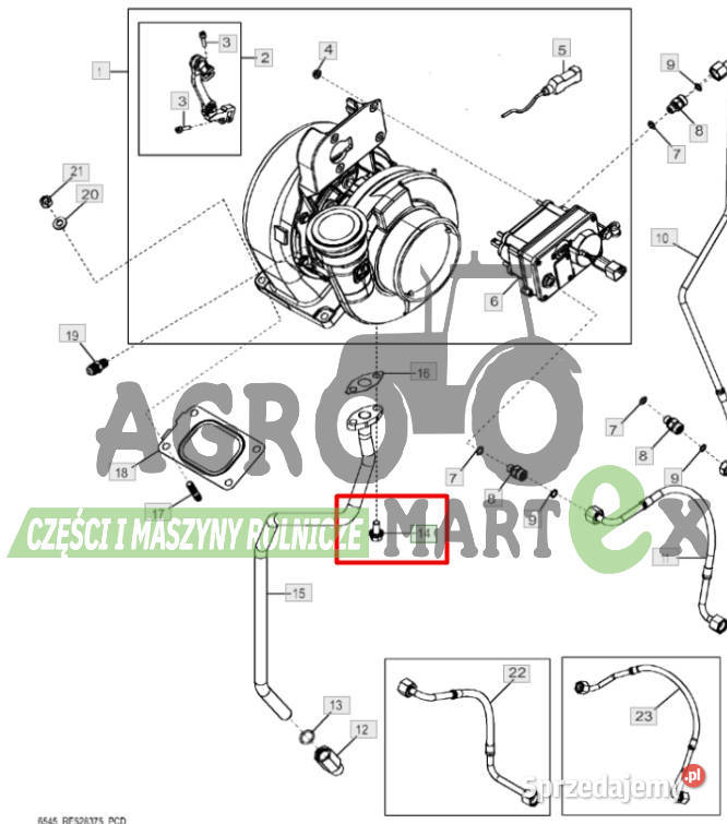 N275620 ŚRUBA M10x20 JD Wichrów