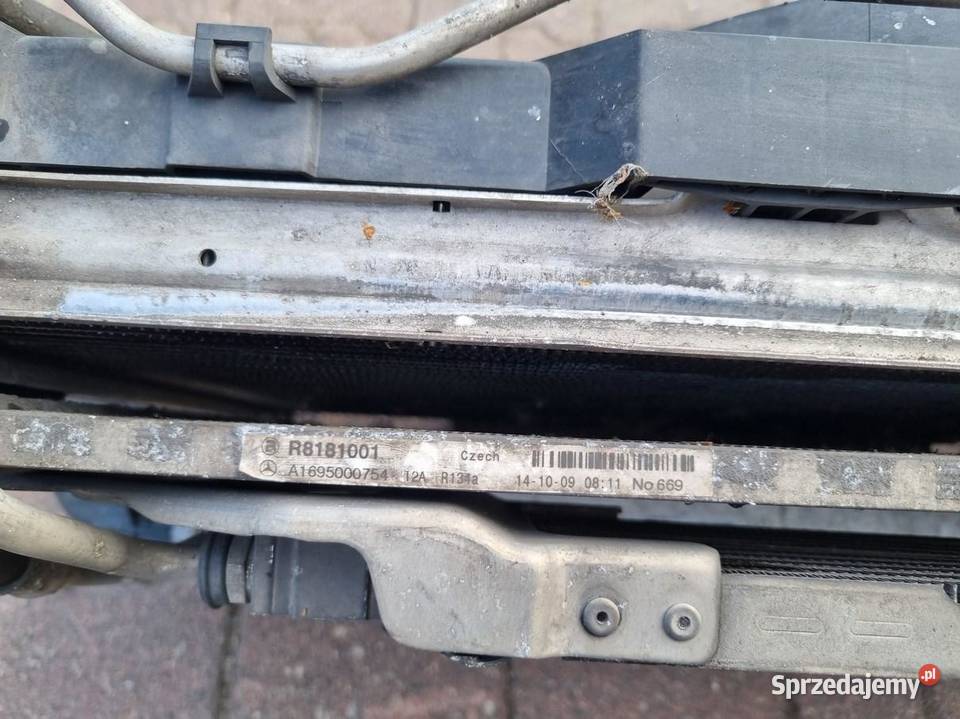 KOMPLET CHŁODNIC AUTOMAT MERCEDES W169 W245 osobowe