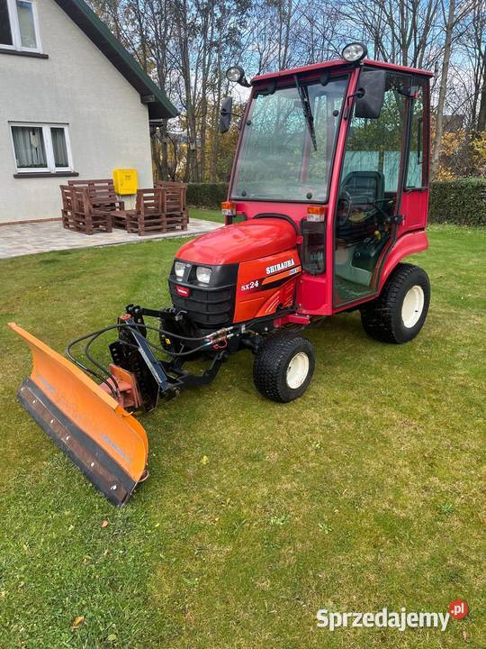Traktorek komunalny Shibaura SX24 4x4 pług Napęd 4x4 małopolskie