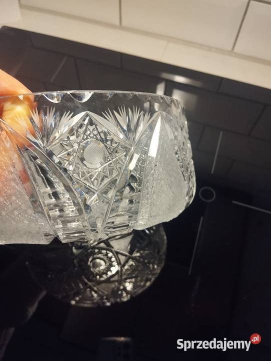 ORYGINALNA Misa Kryształowa Bohemia Pinwheel Porcelana i szkło Dęblin