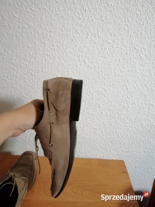 Hugo Boss 50178967 beżtaupe zamsz naturalny Półbuty Zgorzelec