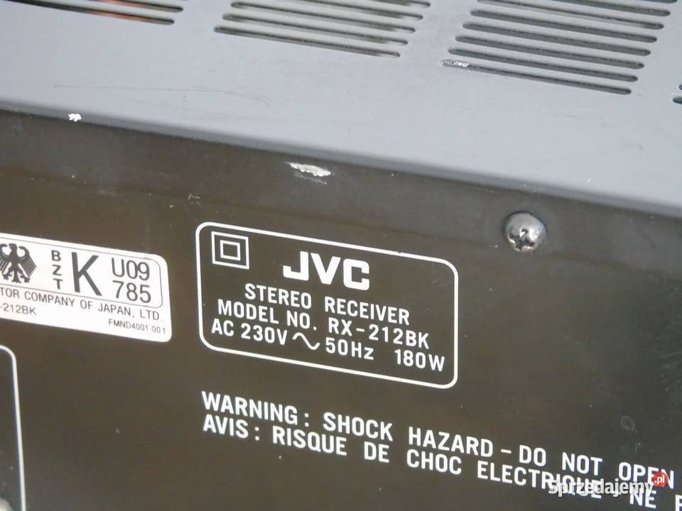 Amplituner JVC RX212 mocny i sprawny DOSTAWA podkarpackie Jasło