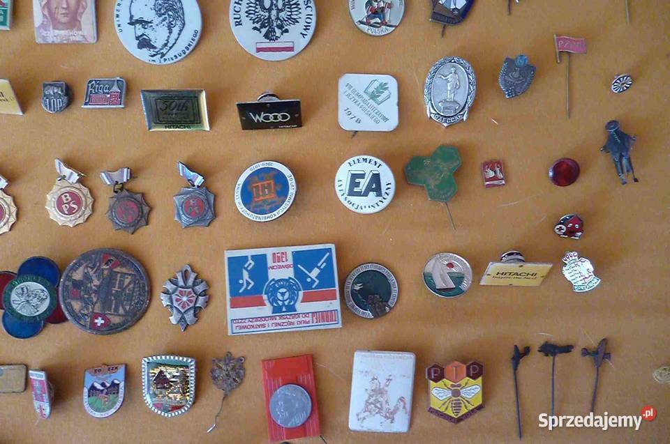 ZESTAW ODZNAK PRL RÓŻNE 122 sztuk Kraków