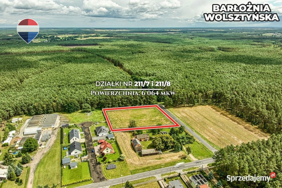 Działka z pozwoleniem na budowę osiedla Sprzedaż Barłożnia Wolsztyńska
