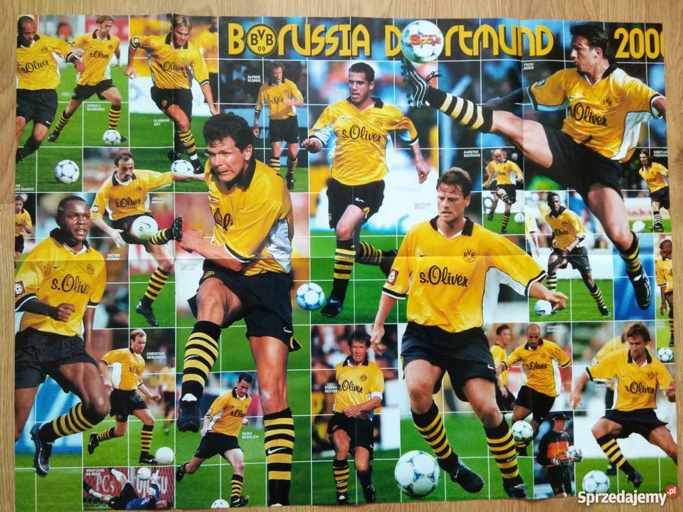 Plakat Borussia MU Juve Barca Utrecht Wisla Ruch mazowieckie Warszawa