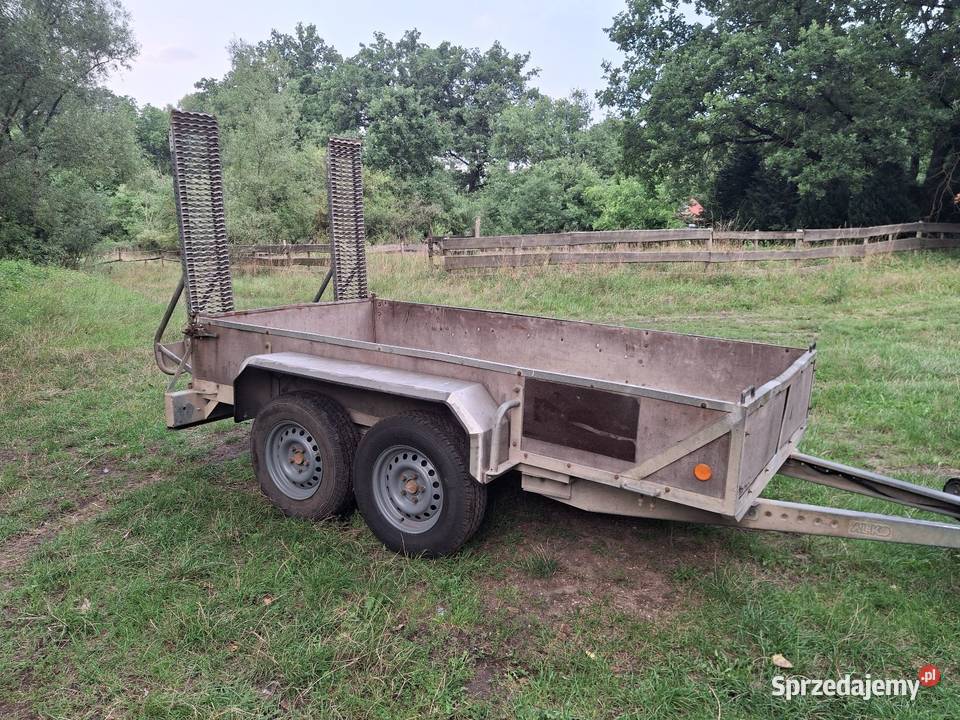 Przyczepa pod minikoparke 2500dmc 3x15m Krosno Odrzańskie sprzedam