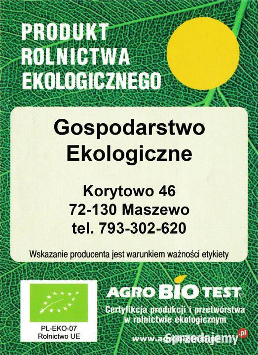 Pasza kur 20 ekologiczna Szczecin