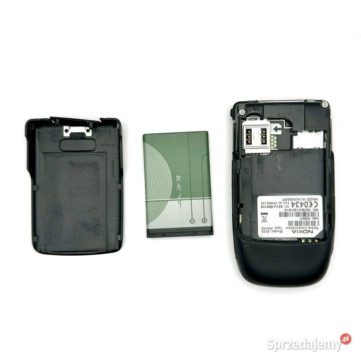 Telefon komórkowy Nokia 6131 czarnosrebrny Nokia Warszawa