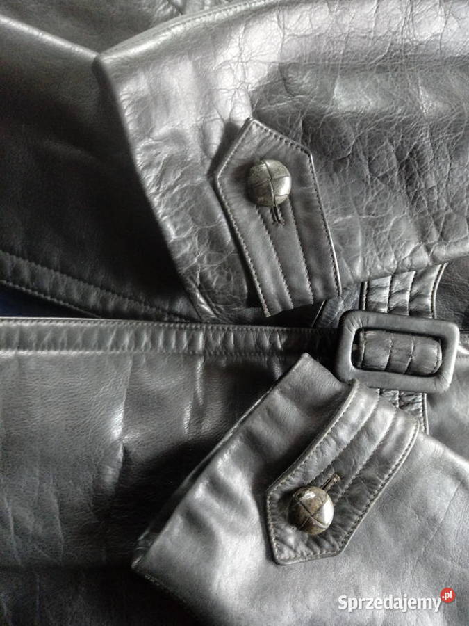 płaszcz skórzany oficerski niemiecki wermacht Piotrówek