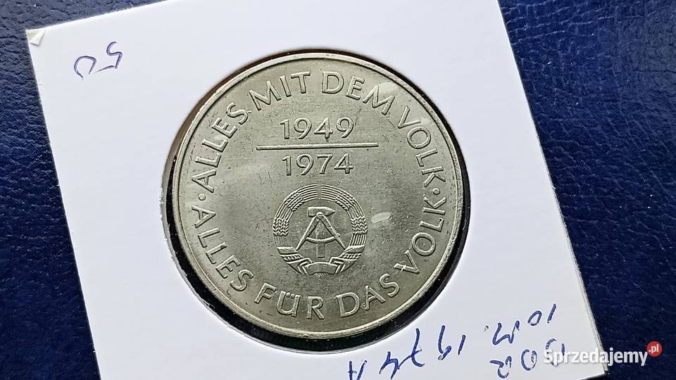 Stare monety 10 marek 1974 25 lat NRD NIemcy Numizmatyka Lesko sprzedam