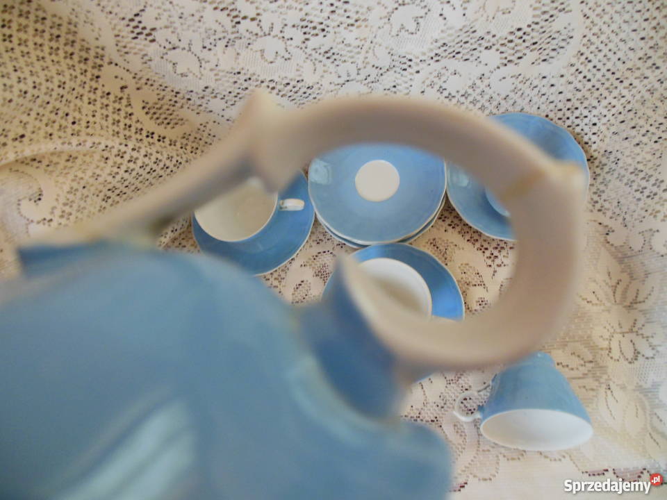 Filiżanki niebieskie ĆMIELÓW z czasów PRLu Kielce