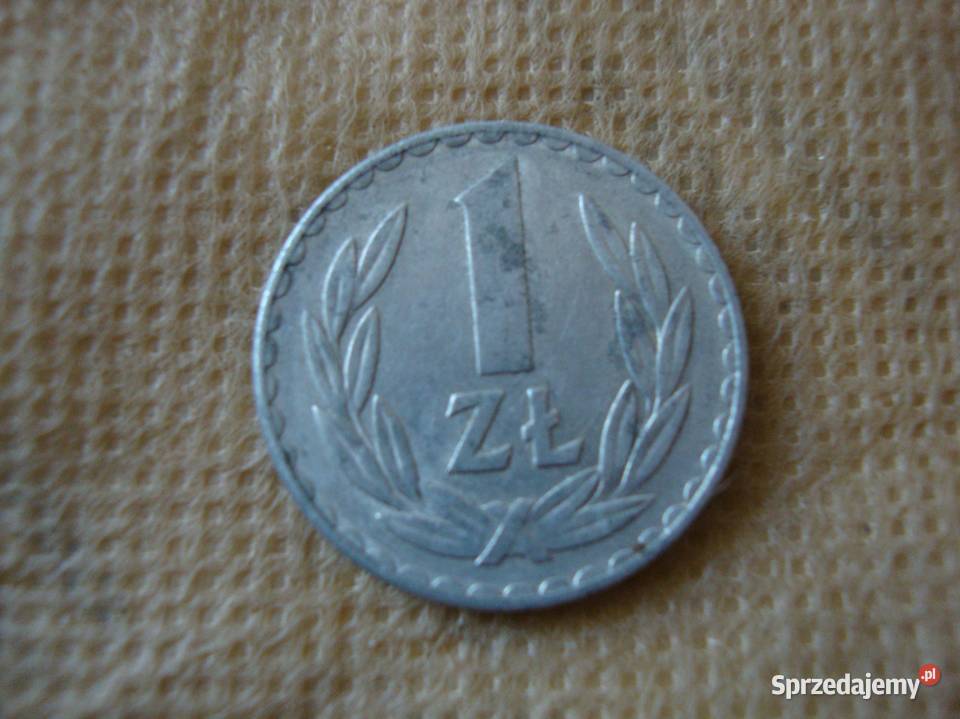 moneta 1 zł; 1976 - z obiegu; BEZ ZNAKU MENNICY