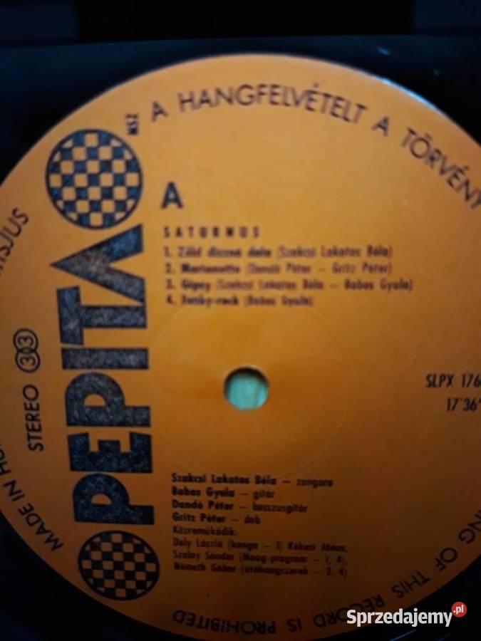 Archiwum węgierskiego rocka SATURNUS Saturnus 1 płyta