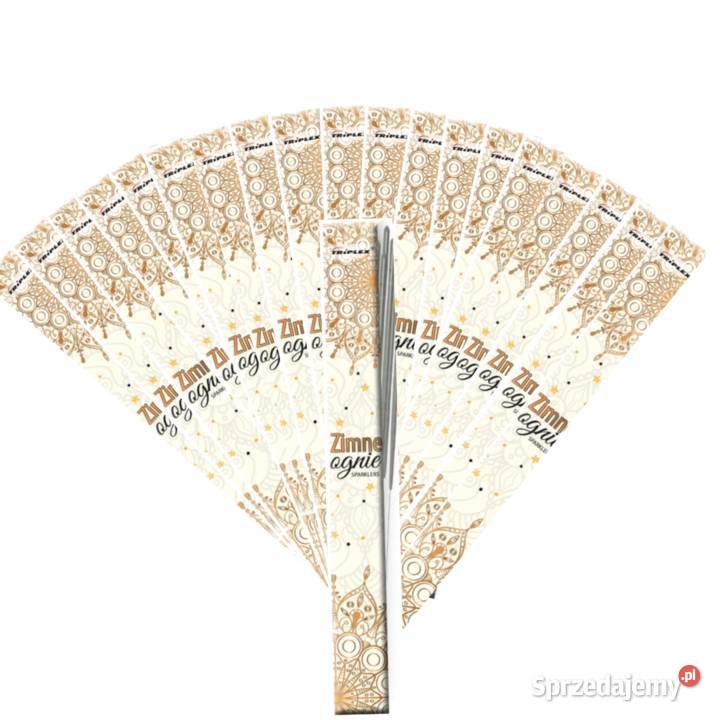 ZIMNE OGNIE NA WESELE ŚLUB URODZINY 90 60 sztuk Poznań