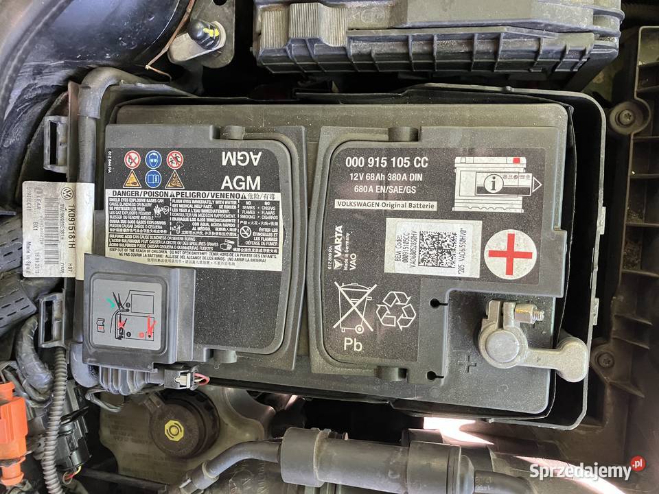 AGM AKUMULATOR ORYGINAŁ VW 000915105CC 12V 68Ah śląskie Tychy sprzedam