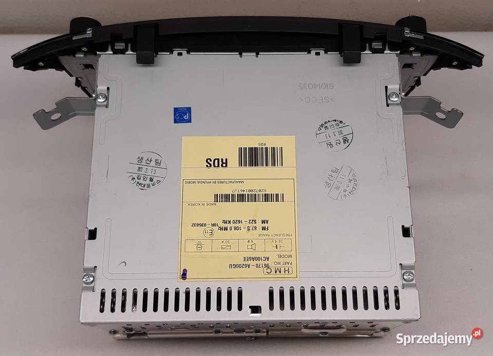RADIO CD FABRYCZNE HYUNDAI I30 II 96170A6200GU dolnośląskie Mielęcin sprzedam