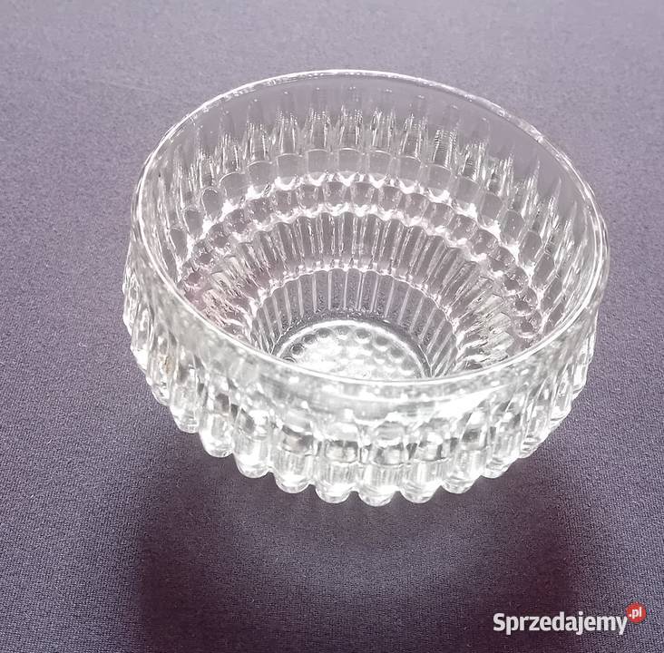 Skandynawska szklana miseczka świecznik druga Koźminek