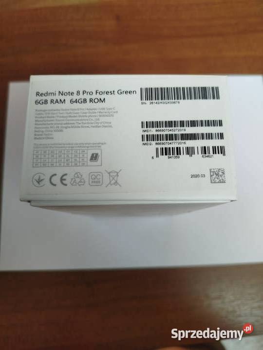 Telefon Redmi Note 8 Pro 6GB RAM 64 ROM Elektronika Olsztyn