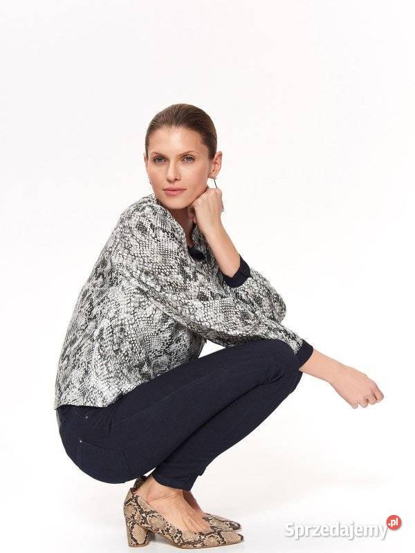 granatowe jeansy rurki Top Secret Olkusz