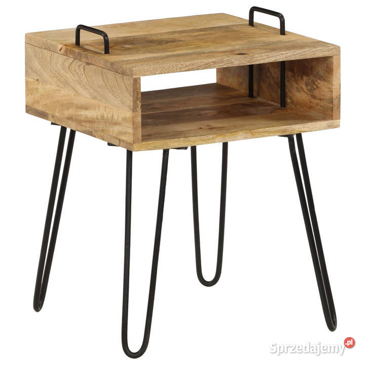 Stolik nocny z litego drewna mango 40 x 34 x 47 Nocne Meble Warszawa