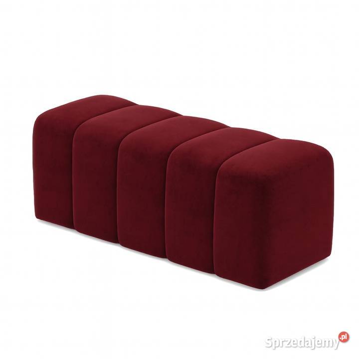 Pufa Tapicerowane Bubble Premium Czerwona Edite